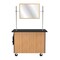 National Public Seating Mobile Science Cart with External Drawers and Pegboard, Whiteboard / Mirror MSC03W - alternate 2